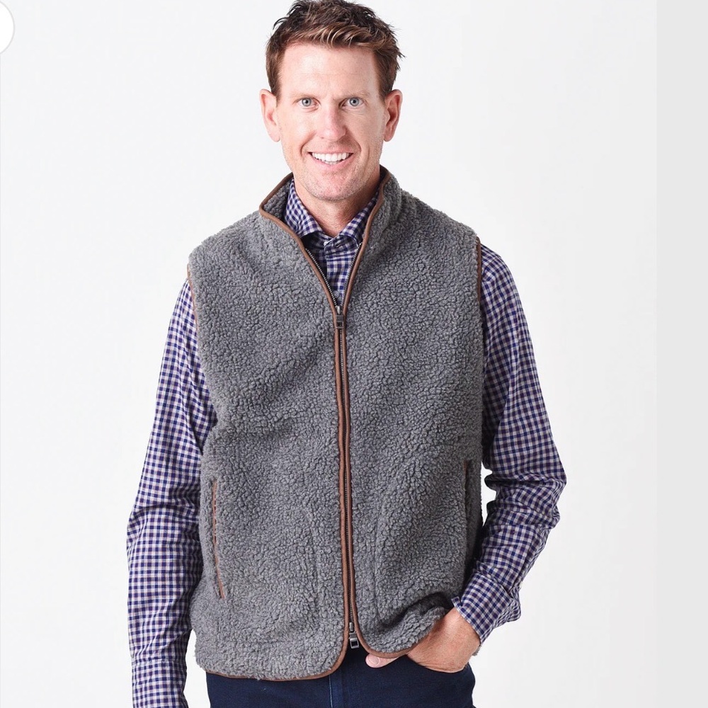 Discontinued Peter Millar high pile Sherpa vest